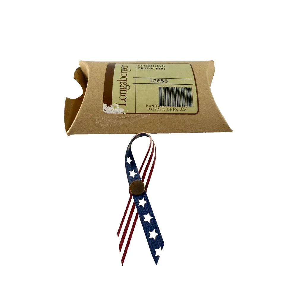 Longaberger American Pride USA Flag Pin #12655 Made in USA